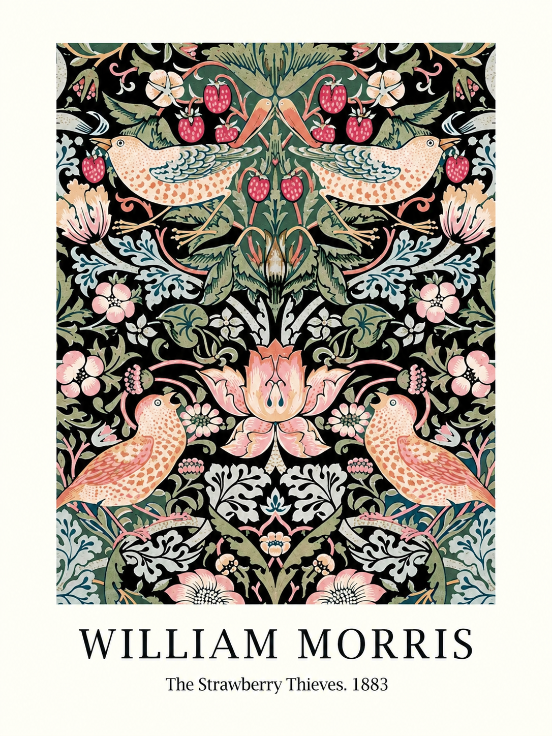 Ramas Azules, lámina decorativa inspirada en William Morris