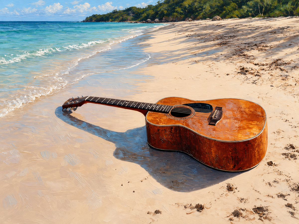 Cozy Screen Studio Guitar Water