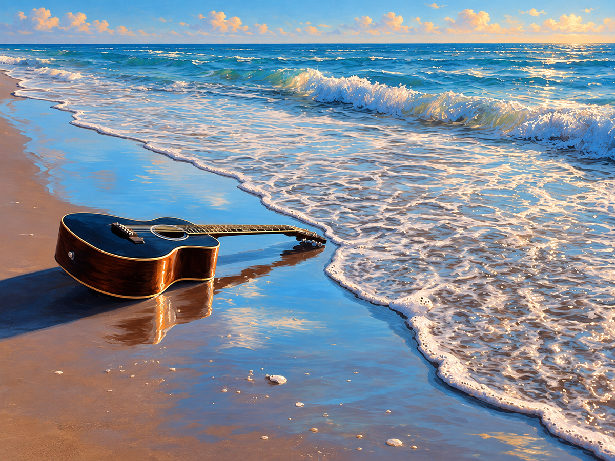 Cozy Screen Studio Guitar Water 2