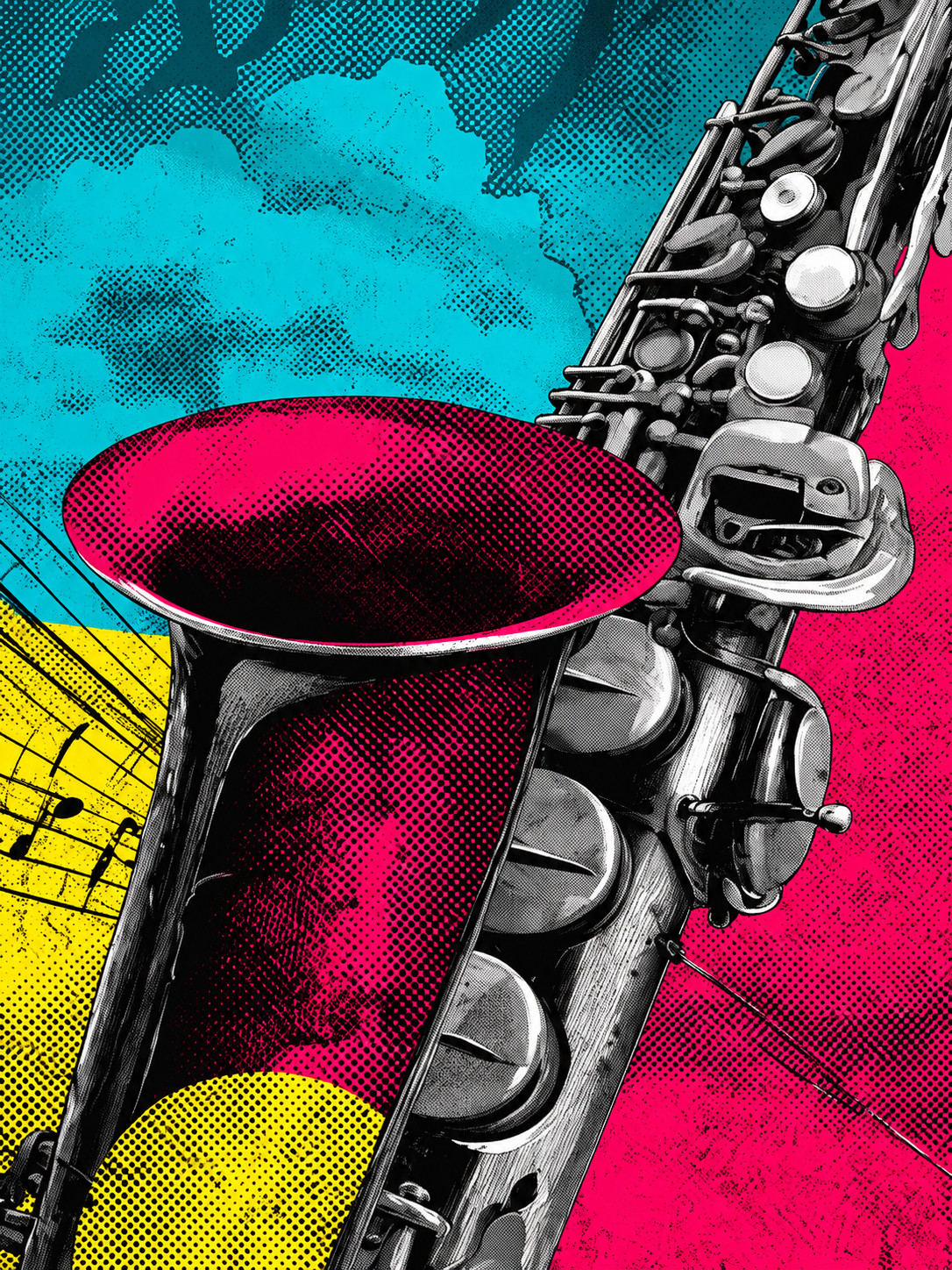 Magenta Sax Closeup