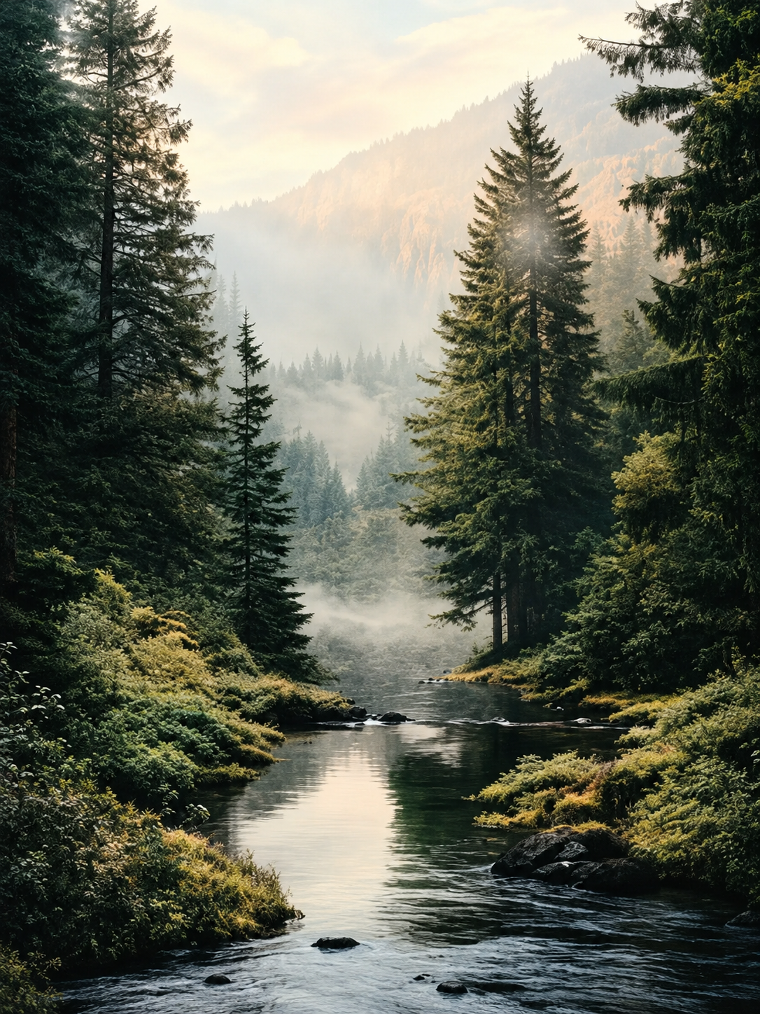 Lago en el Bosque