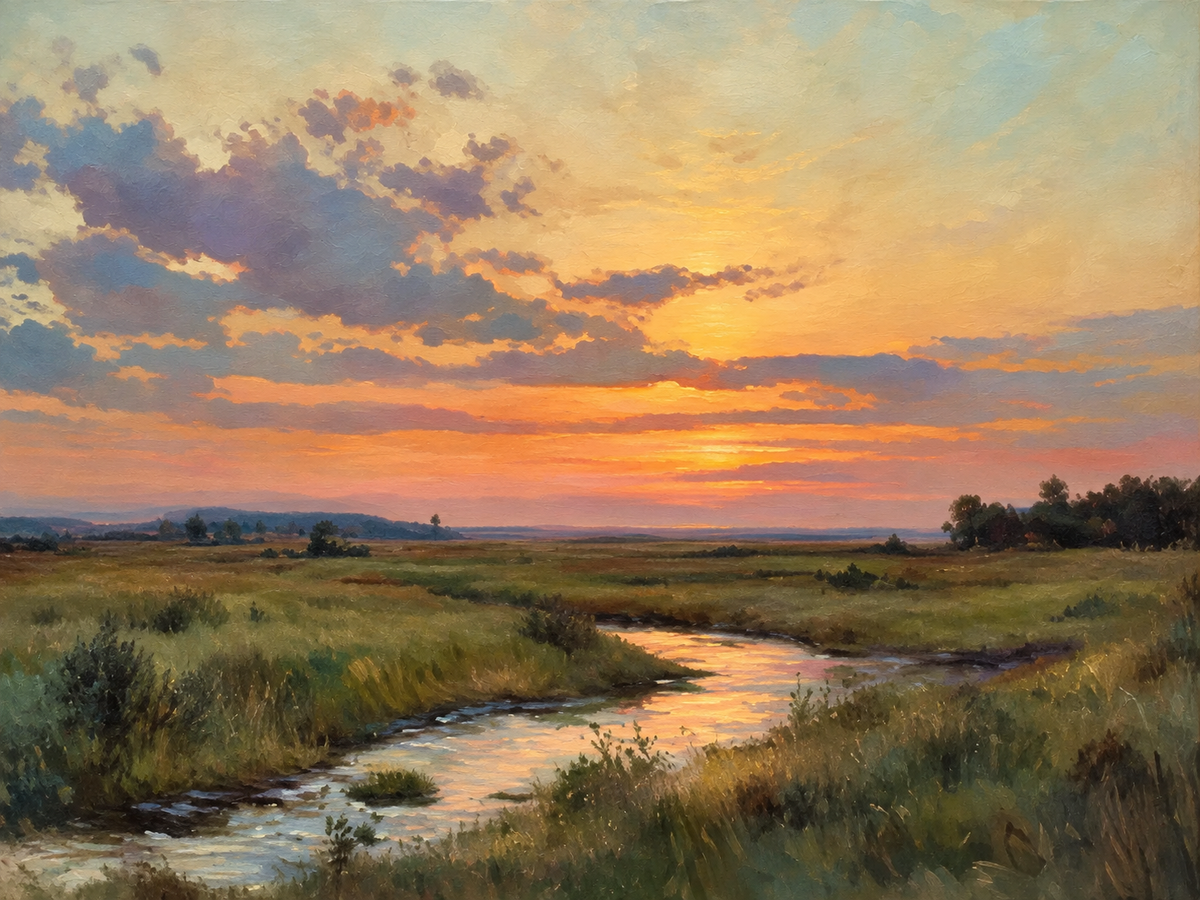 Humedal al Atardecer