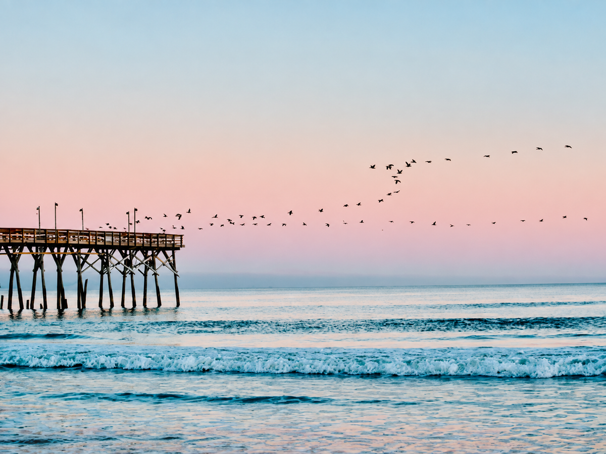Muelle frente al Mar