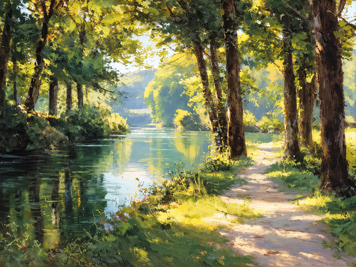 Lago entre Sauces