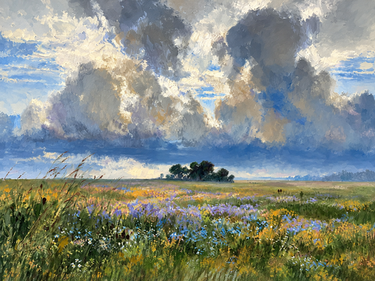 Campo de Flores Pintado II