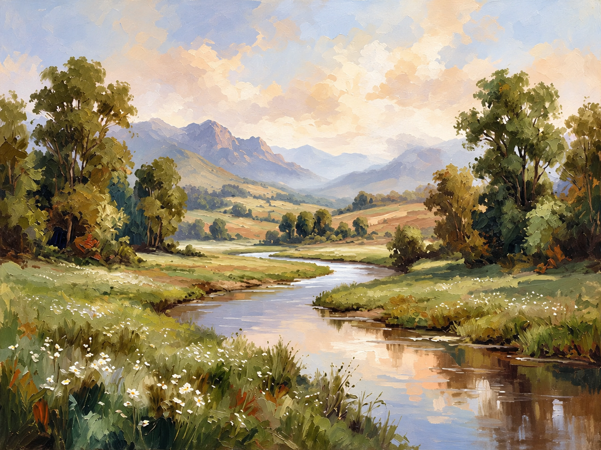 Río entre Flores
