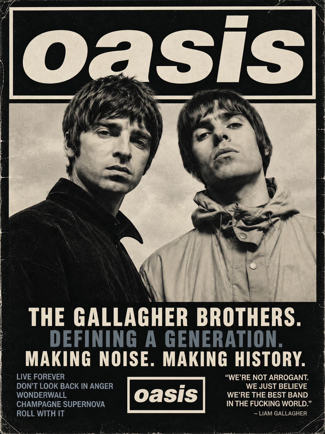 Oasis — The Gallagher Brothers