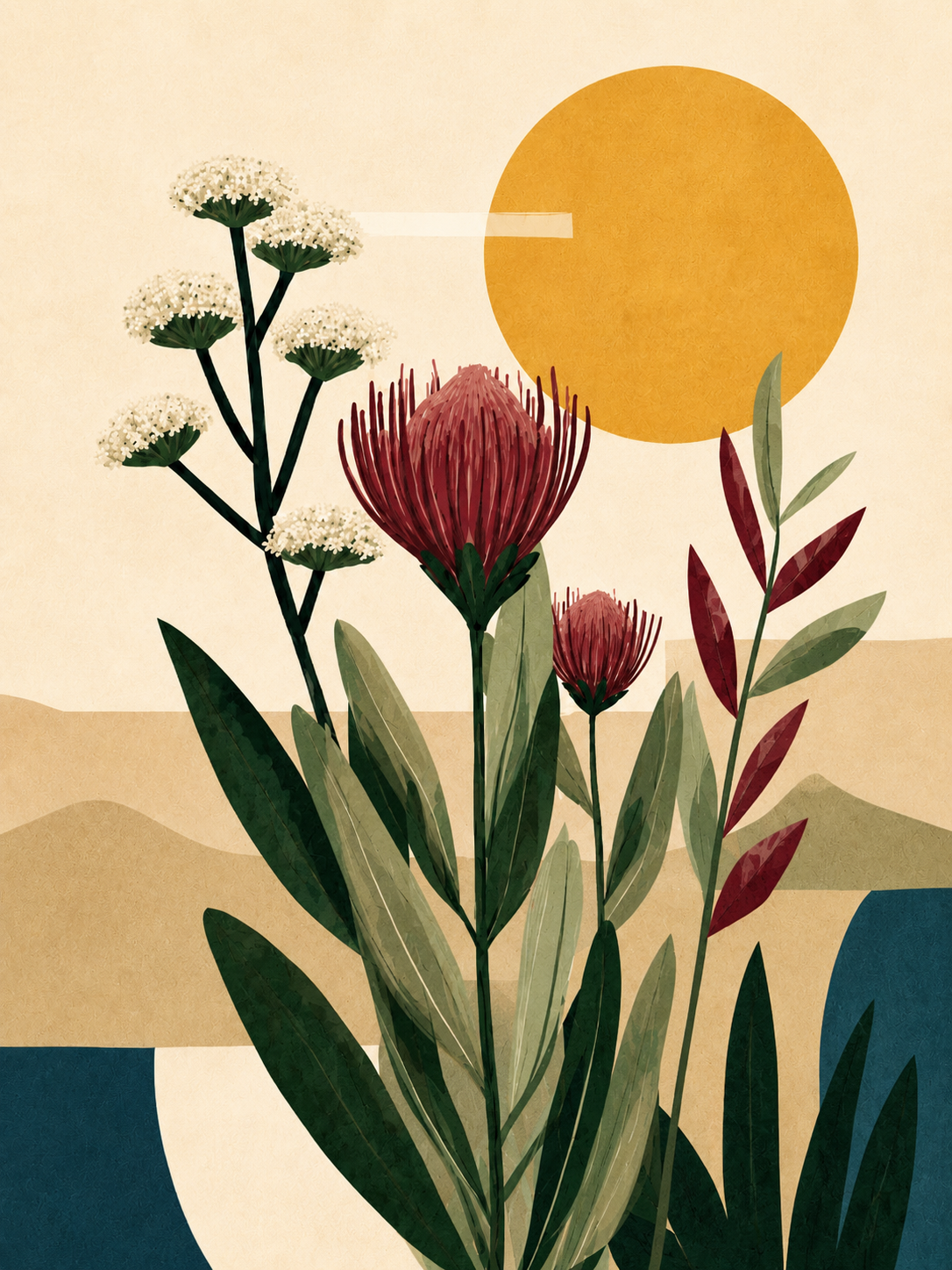 Protea y Sol