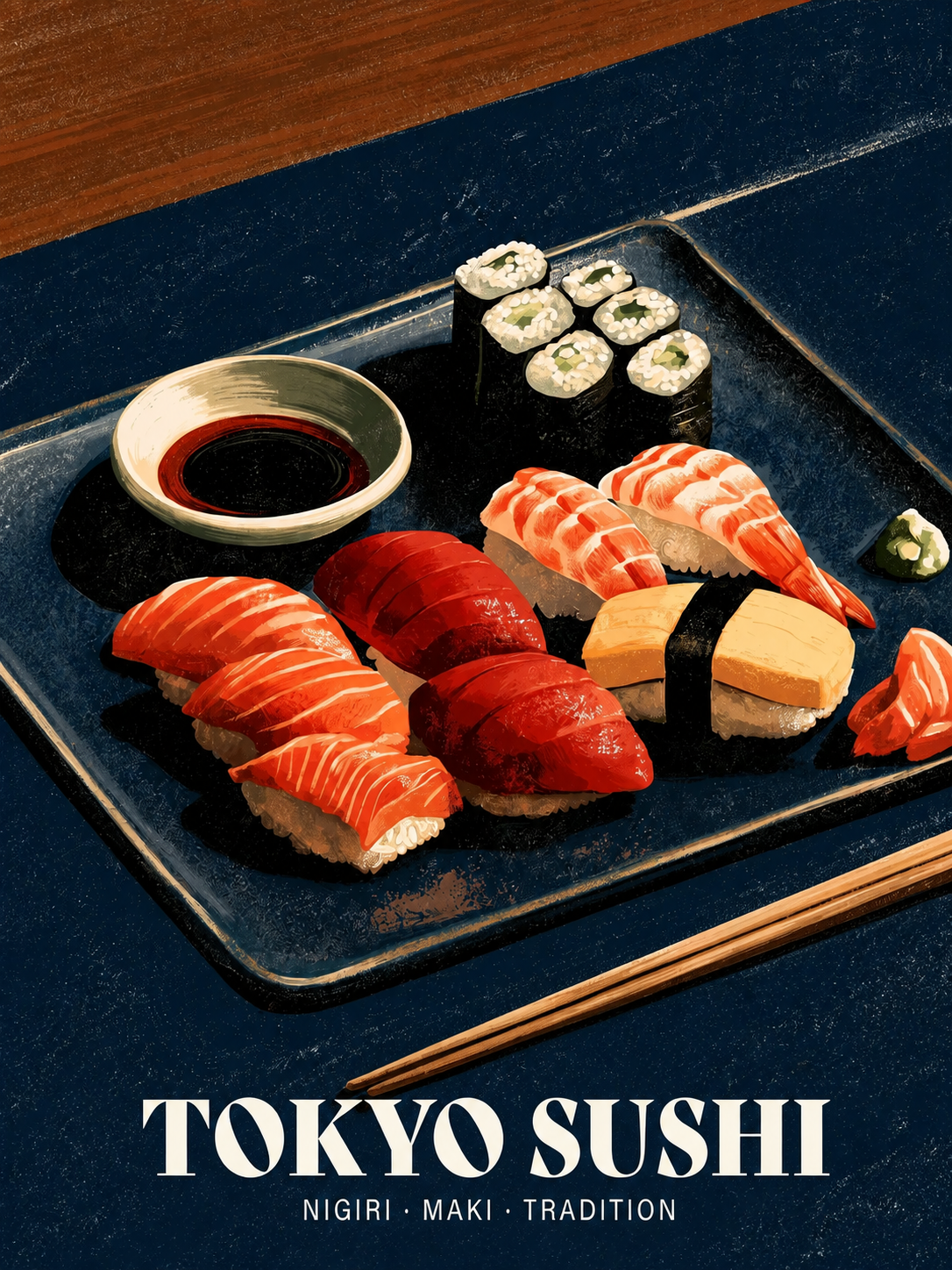 Sushi Placa Japonesa