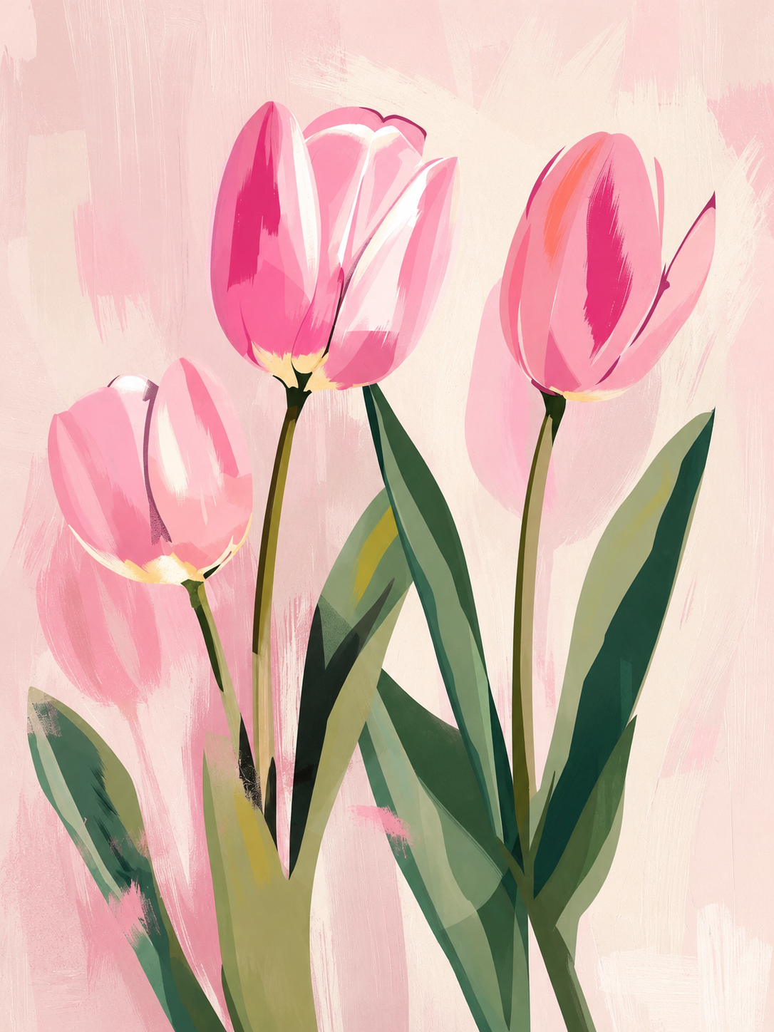 Tulipanes Rosados